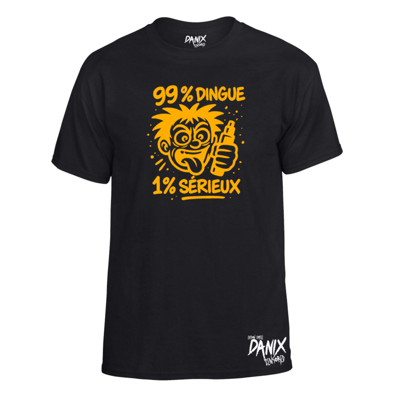 Tshirt 99 % Dingue 1 % Sérieux